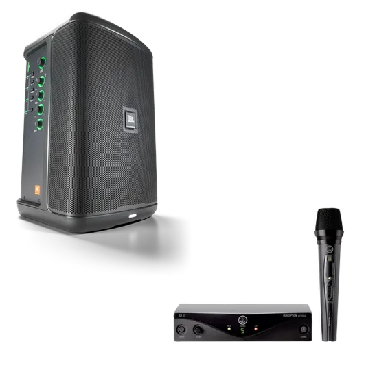 JBL EON ONE Compact + AKG Perception Wireless Vocal Set Bundle