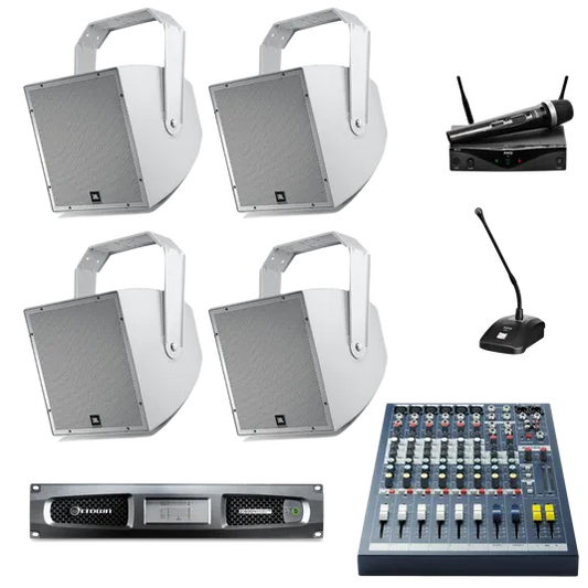 Outdoor Athletic Field Sound System Bundle (Grey)