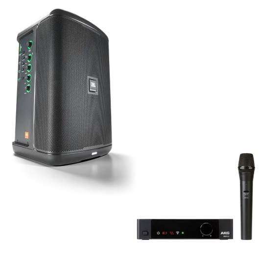 JBL EON ONE Compact + AKG DMS100 Microphone Bundle